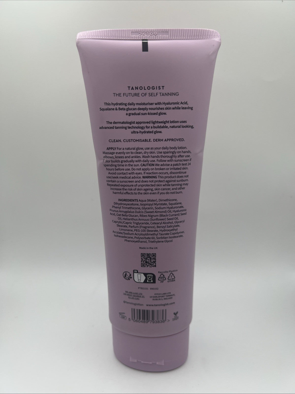 Gradual Tan Lotion with Hyaluronic Acid & Squalane - Hydrating Sunless Tanner 8.45 Fl Oz