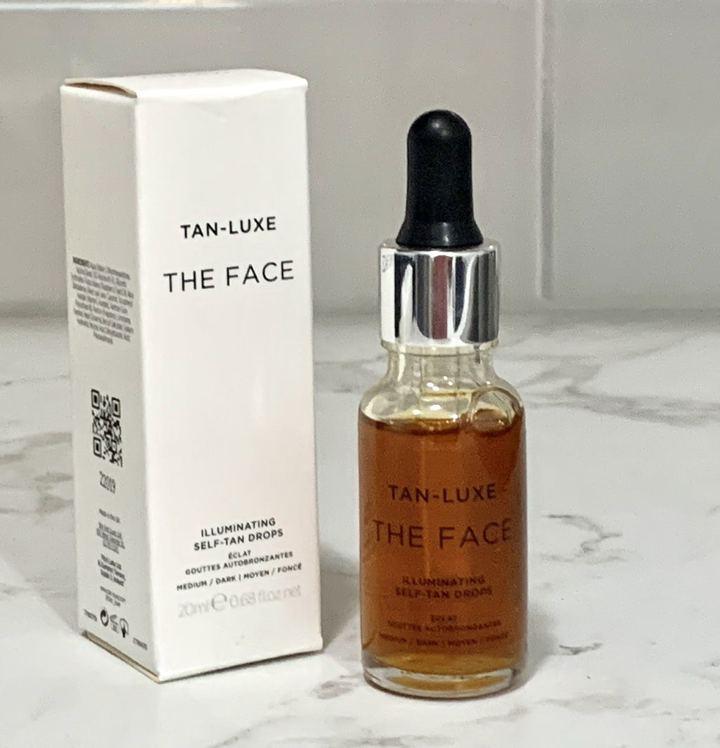 Self Tanner Drops Medium/Dark - Travel Size, Illuminating Sunless Tan Serum
