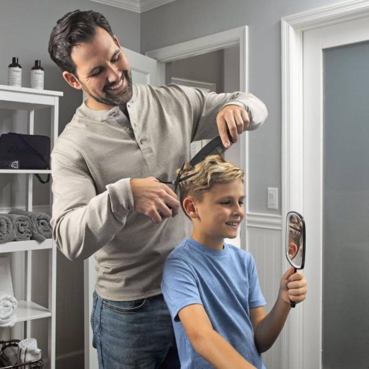 Professional Hair Clipper Kit with 15 Pieces for Home & Salon Use