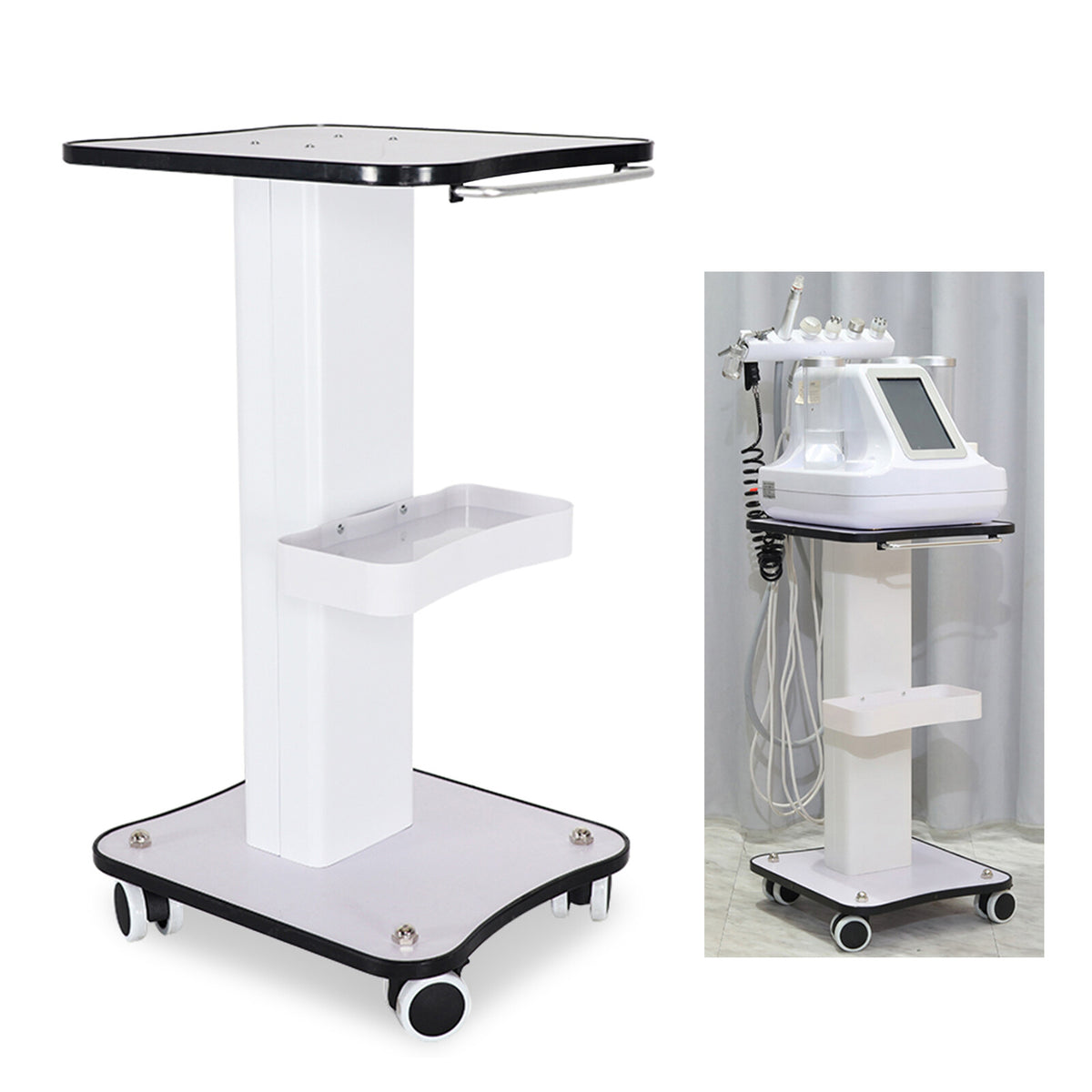 3-Tier Beauty Trolley Cart with Wheels for Salon & SPA Organizing