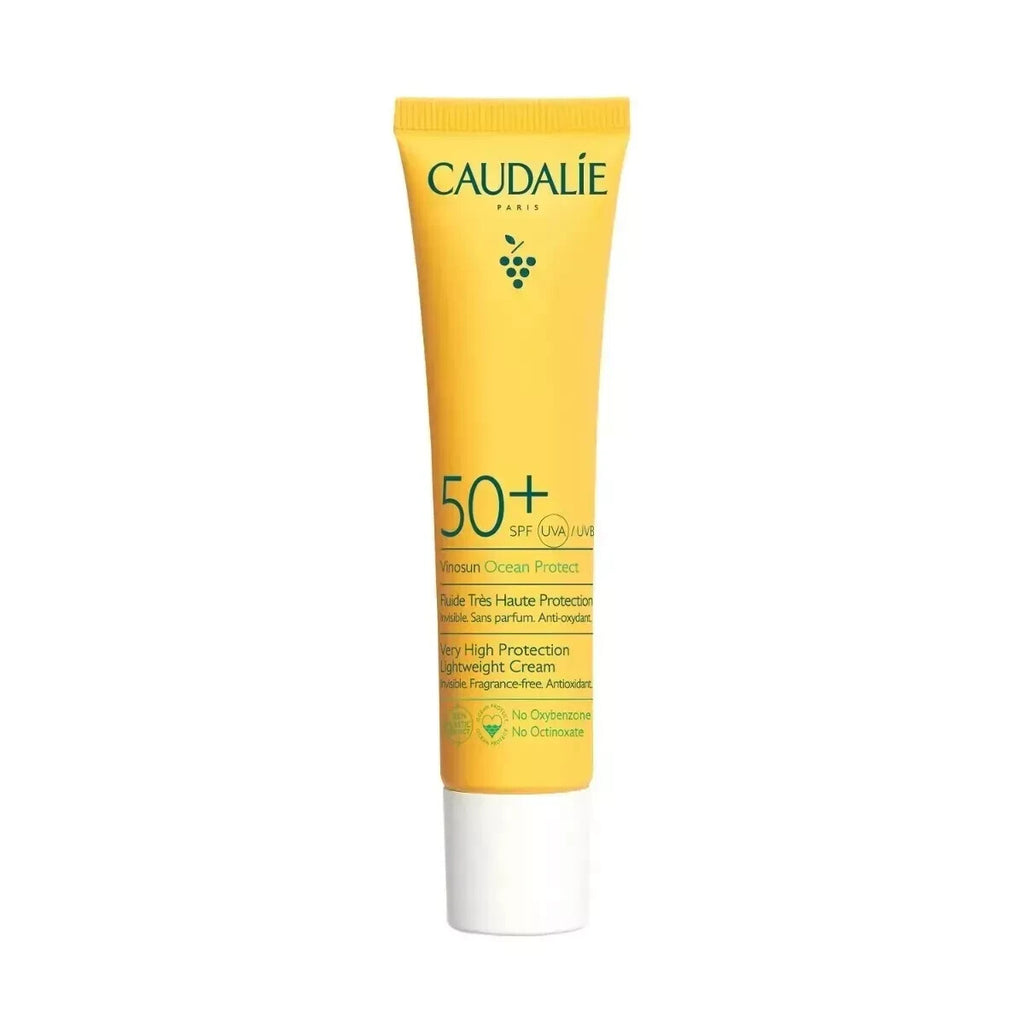 Caudalie Vinosun Protect SPF50+ Lightweight Invisible Facial Cream - 2 Pack 40ml