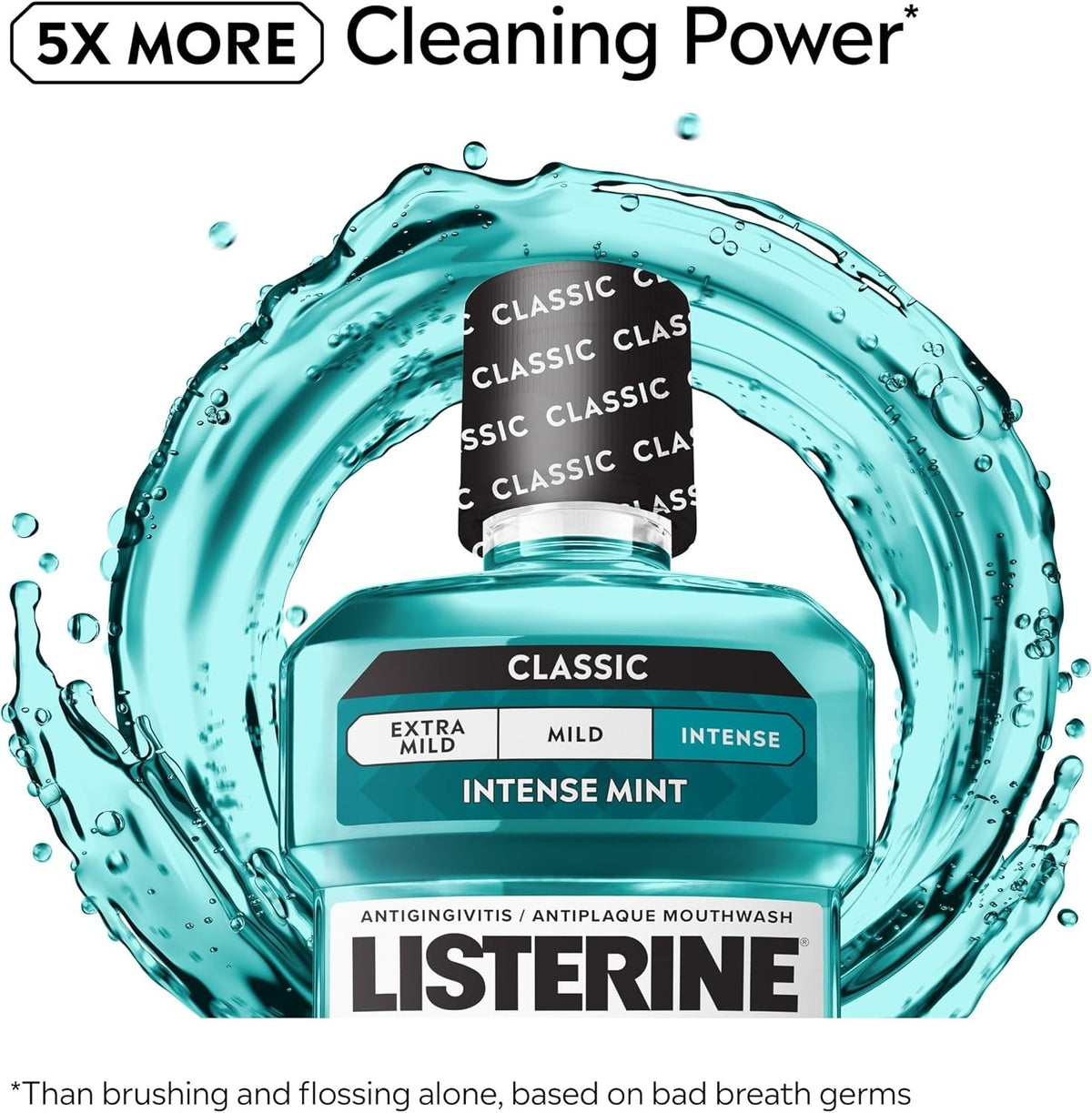 Antiseptic Mouthwash with Cool Mint Flavor - 1.5L 2-Pack