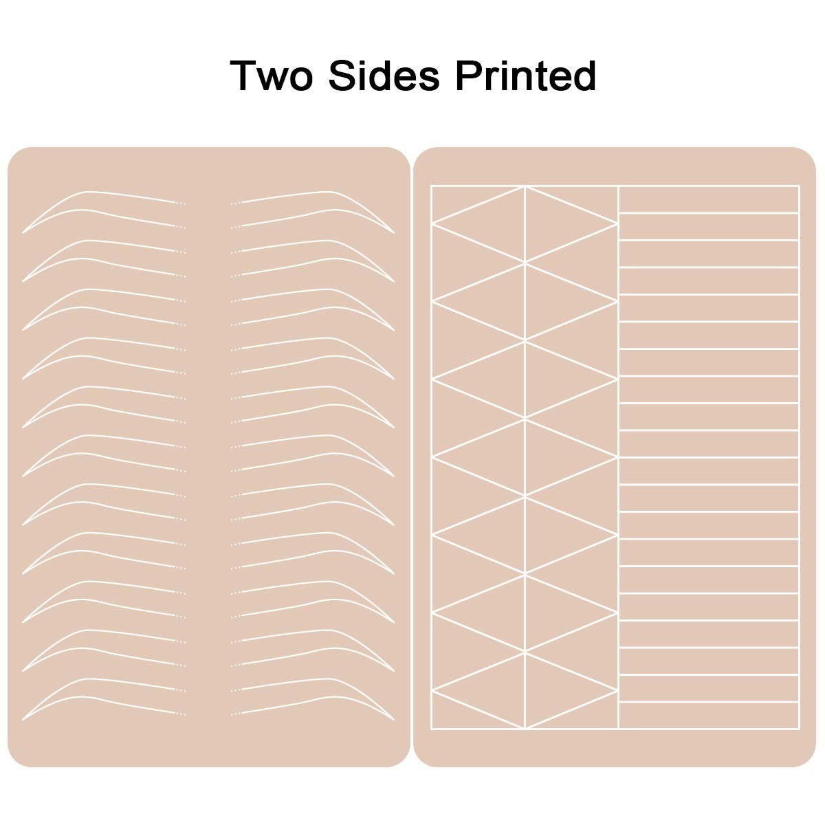 Microblading Practice Silicone Skin - Double-Sided Brow Training Pads (3 pcs)