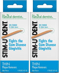 Mint Dental Picks for Plaque Removal - Wooden Toothpicks for Oral Hygiene