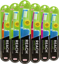 Firm Bristle Toothbrushes 6 Pack - Deep Cleaning Manual Oral Care
