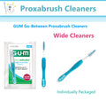 Interdental Brushes - Wide, Plaque Removal, Antibacterial Bristle Options
