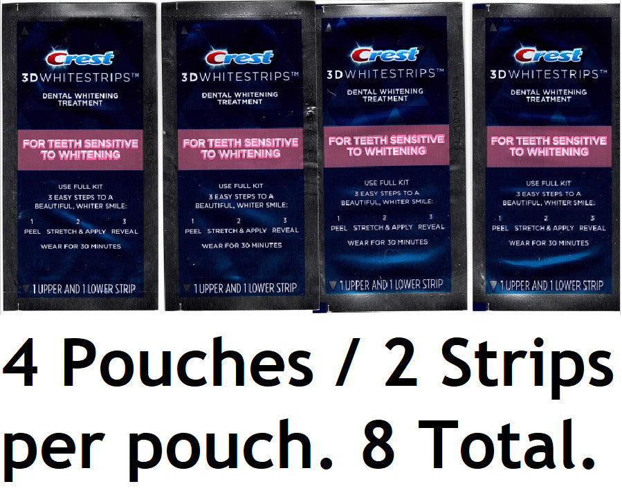 Sensitive Strips Level 7 - Crest 4 Pouches, 8 Treatments