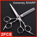 Professional Hair Cutting Scissors Set - Thinning & Salon Shears, 2 Pieces