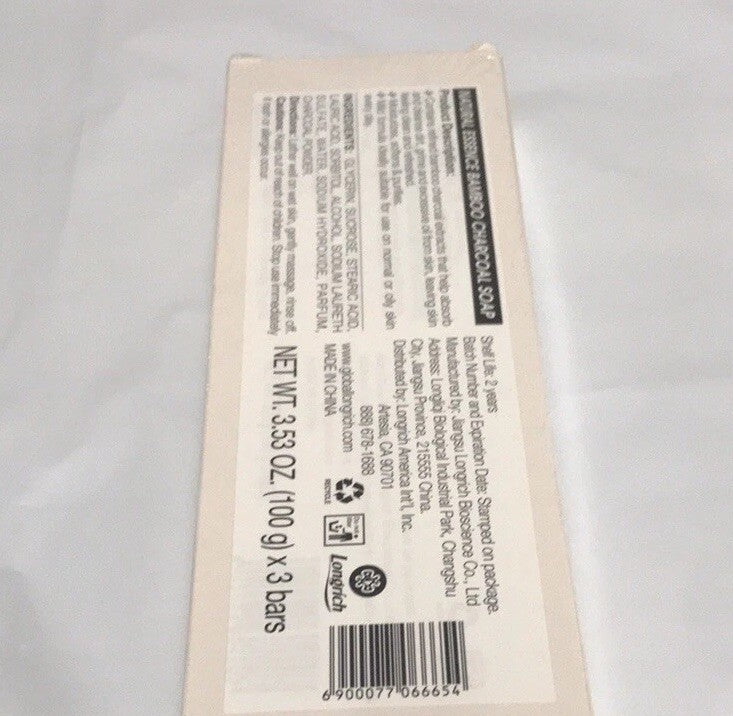 Bamboo Charcoal Brightening Black Soap for Acne & Dark Spots - 3x100g