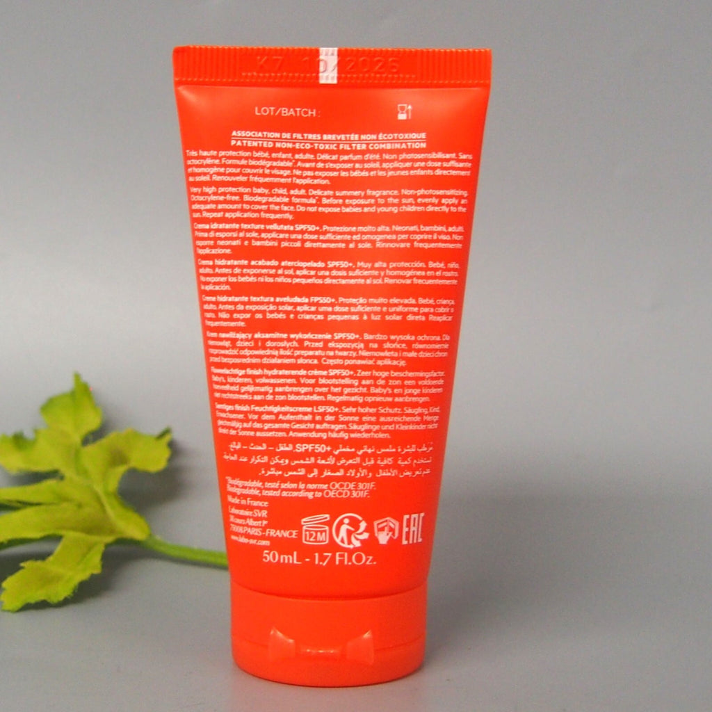 SPF 50+ Moisturizing Sunscreen Cream with Velvety Finish - 50ml