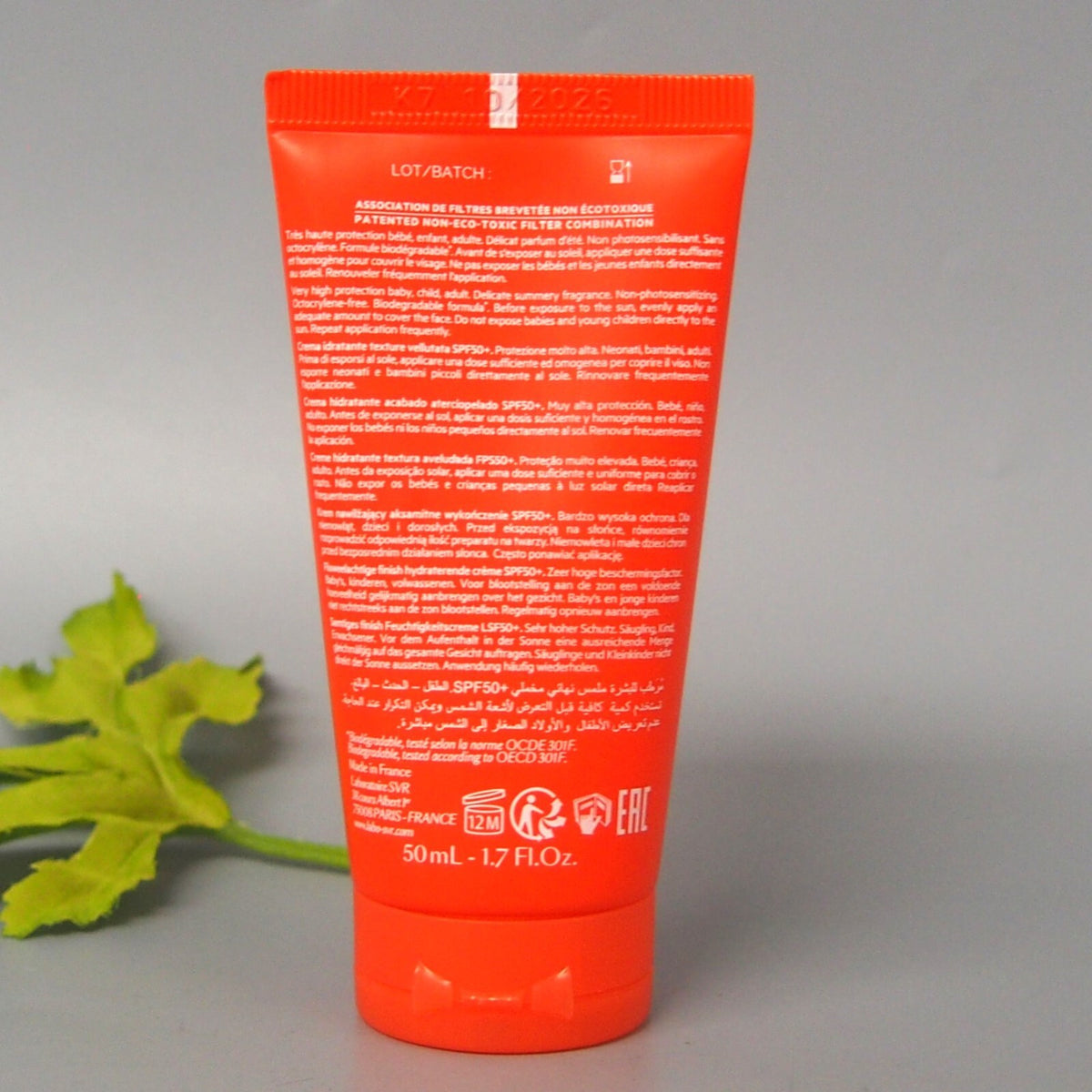 SPF 50+ Moisturizing Sunscreen Cream with Velvety Finish - 50ml