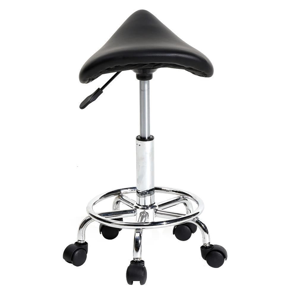 Adjustable Hydraulic Swivel Hair Salon & Barber Stool with Wheels
