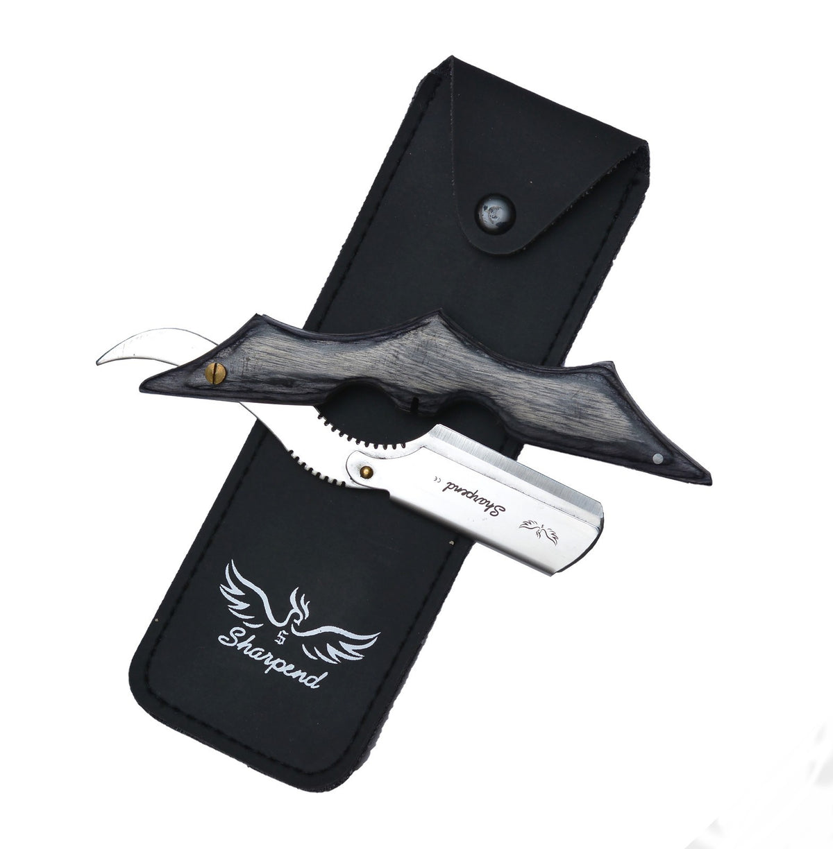 Straight Razor Shavette for Barbershop Shaving with Blades - Professional Cut Throat Razor