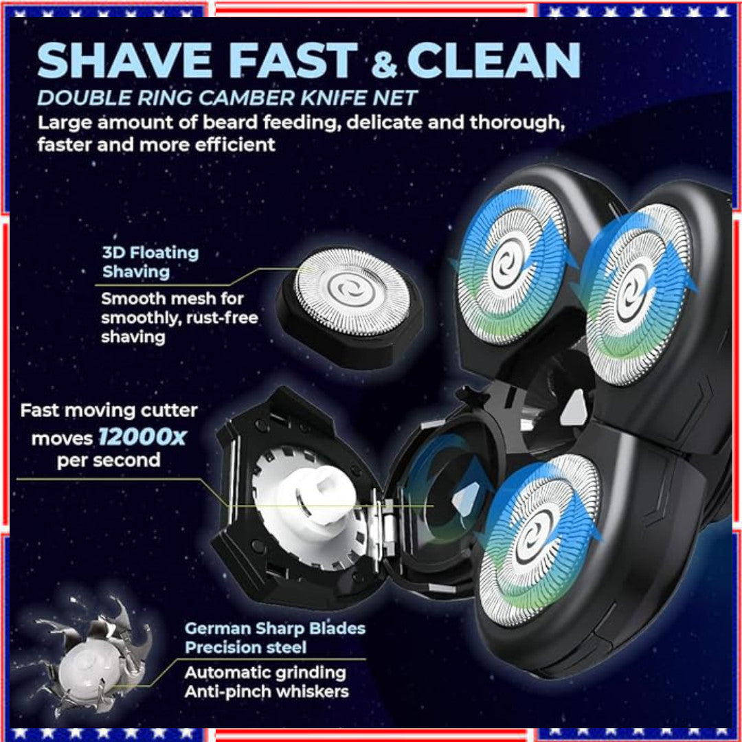 Replacement Blades for Freebird Flex Head Shaver - 3 Pack for Bald Men