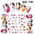 3D Nail Art Decal Sheets - Self-Adhesive Nail Stickers for Manicure, Multiple Patterns