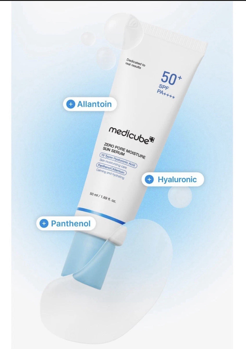 SPF50+ PA++++ Sun Serum for Face - Pore-Refining Hydrating Sunscreen