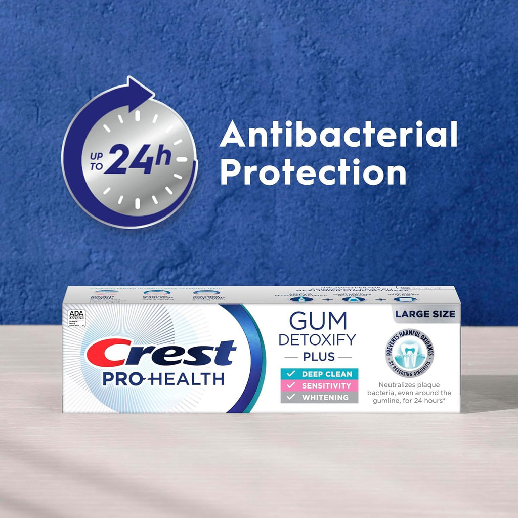 Crest Pro-Health Gum Detoxify Plus Toothpaste Pack of 3 - Deep Clean & Sensitive Care