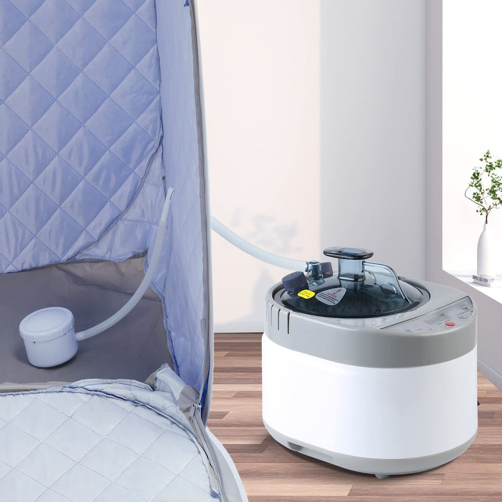 4L Portable Sauna Steamer Pot with Remote Control for Home Spa & Detox