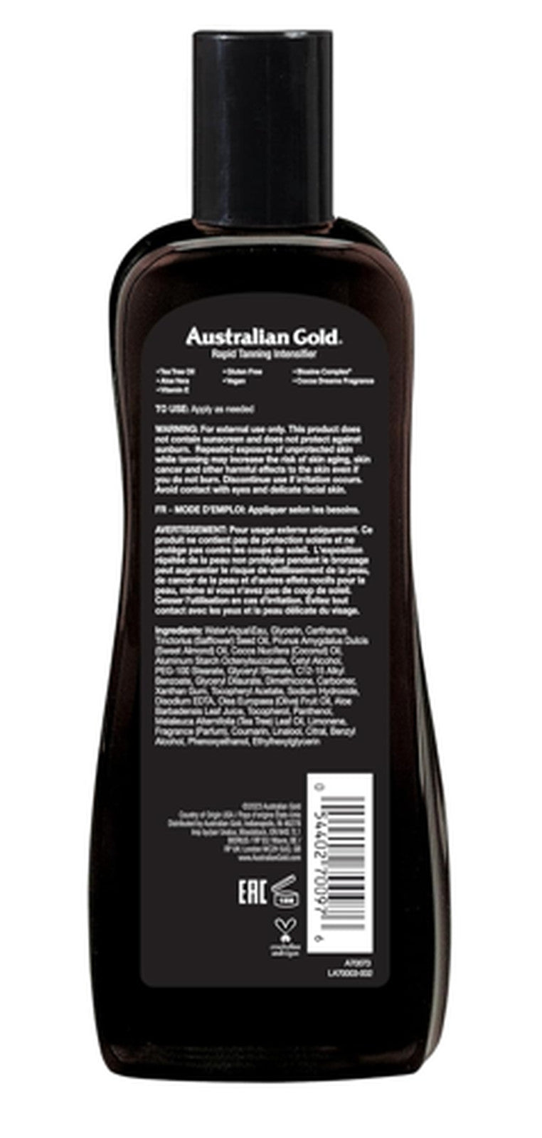 Dark Tanning Lotion for Outdoor Use - Rapid Intensifier 8.5 Fl Oz