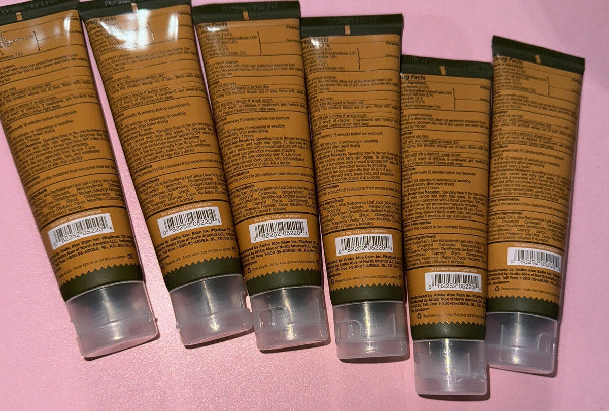 Aloe Sunscreen SPF Lotion 2 Fl Oz - Sealed, Exp. 10/2022 (Lot of 12)