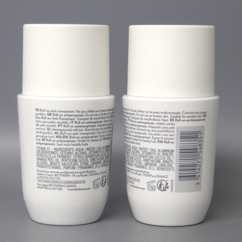 2 Pack Long-Lasting Deodorant Roll-On for Sensitive Skin - 75ml