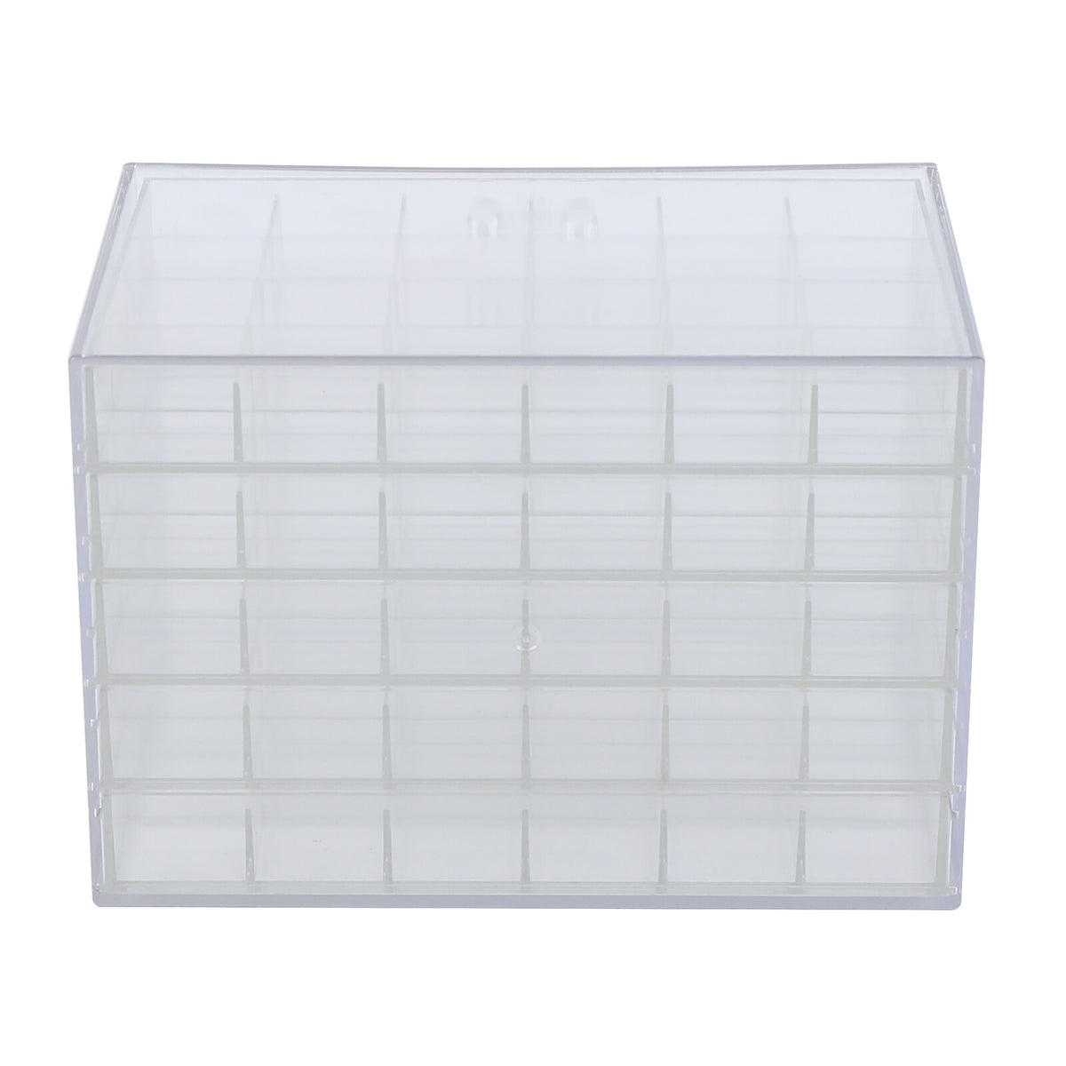 Acrylic Nail Art Storage Tray with 120 Grids & Removable Drawers