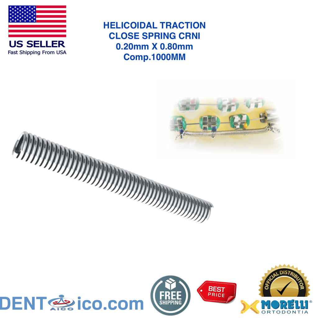 Orthodontic Helicoidal Close Spring 0.20x0.80mm for Dental Devices