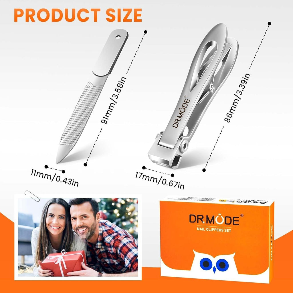 Heavy Duty Nail Clippers for Thick Toenails, Large Straight Cut Grooming Tool
