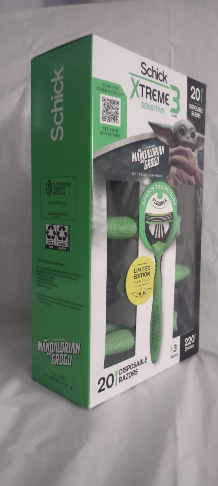 Disposable Razors for Men - Sensitive Shaving, 20 Count