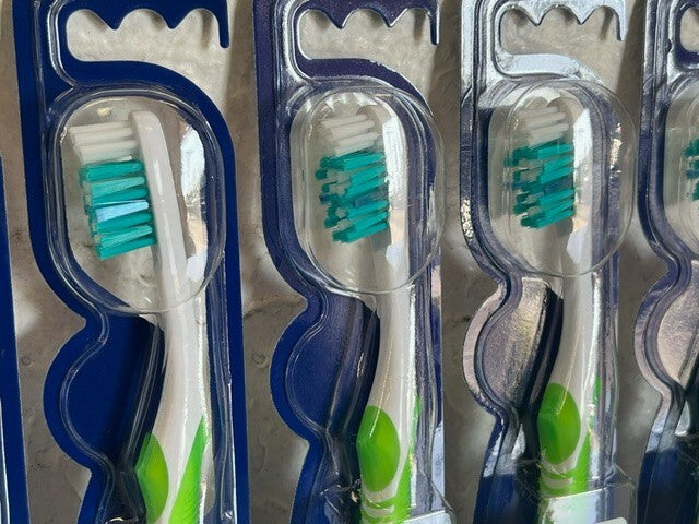 Manual Dual Action Whitening Toothbrushes - 6 Pack