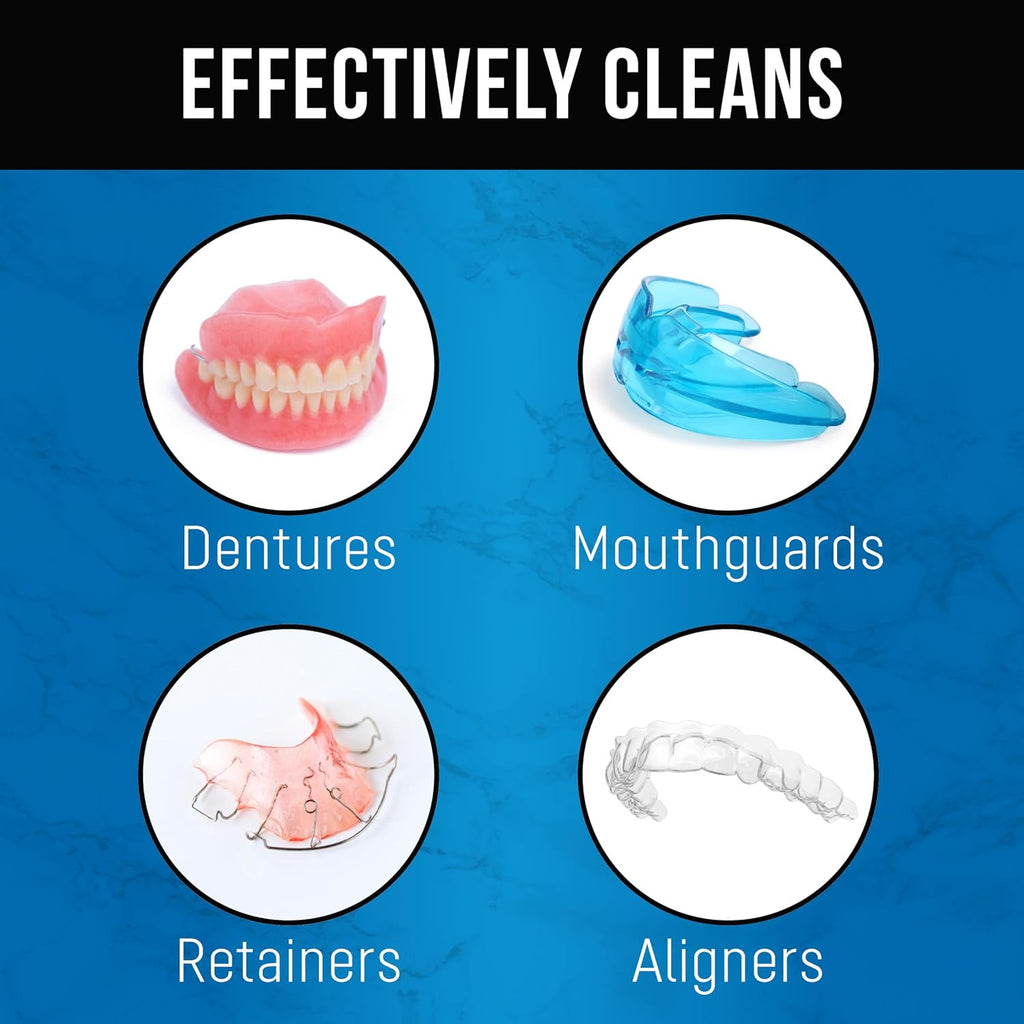 Retainer & Denture Cleaner Tablets - 120 Count for Aligners and Dental Appliances