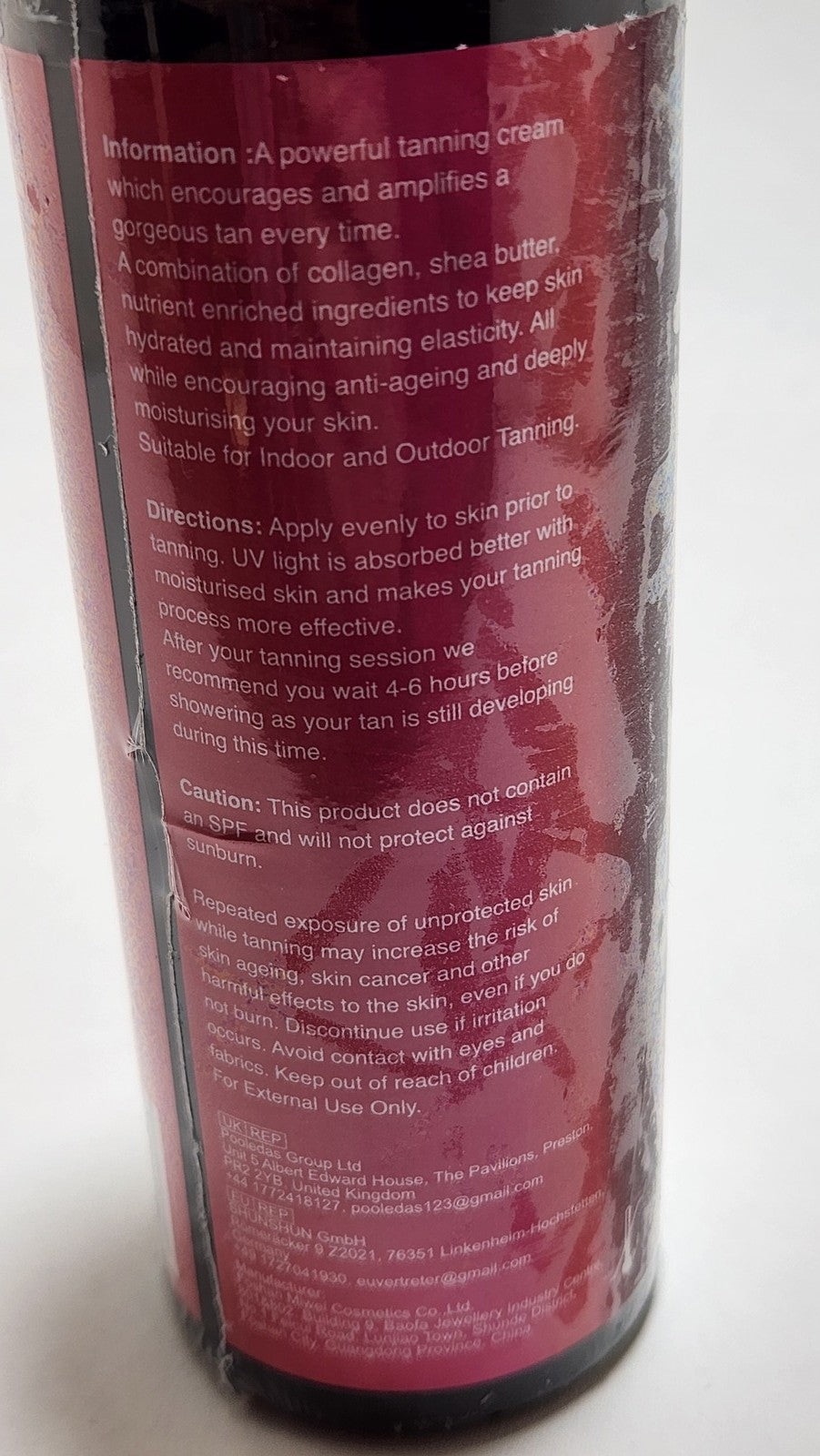 Tanned Peach Extreme Intensifying Tanning Cream 200ML - Sun-Kissed Glow