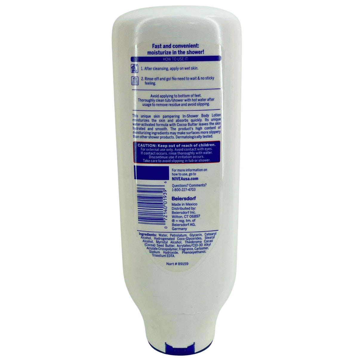 In-Shower Cocoa Butter Body Lotion - Hydrating 4 Pack, 13.5 fl oz