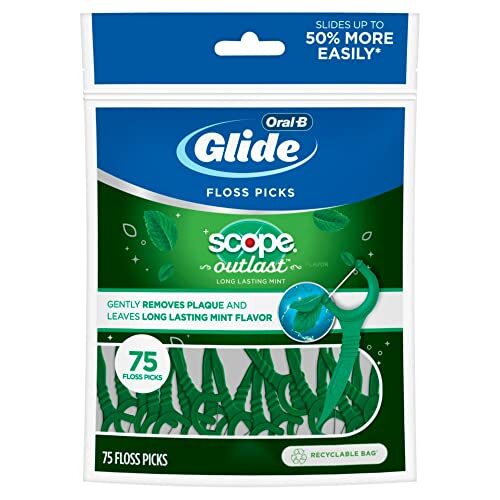 Dental Floss Picks 450 Count - Easy Clean Floss with Scope Outlast Flavor