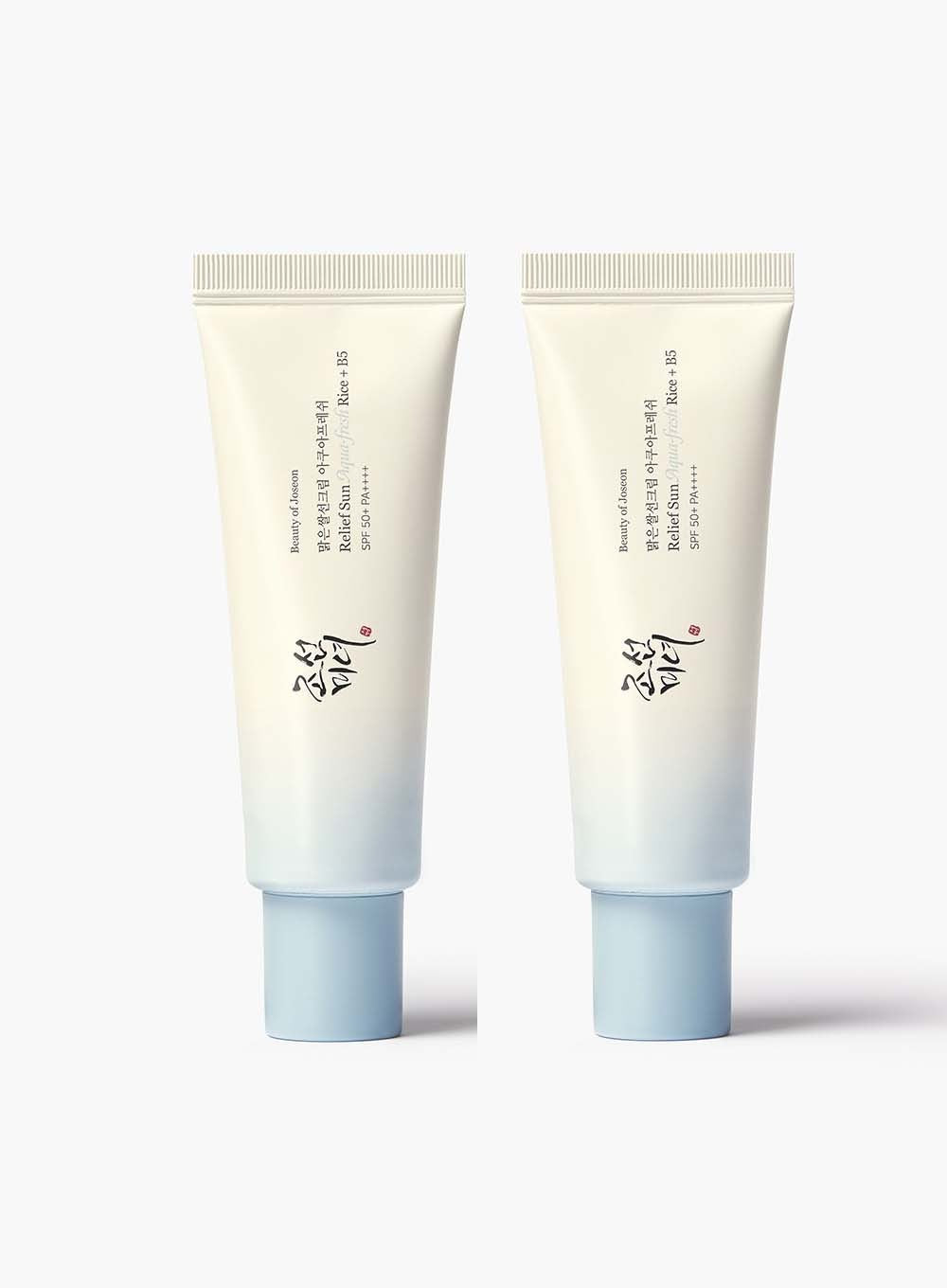 SPF50+ PA++++ Hydrating Sunscreen with Rice Extract - 50ml Pair