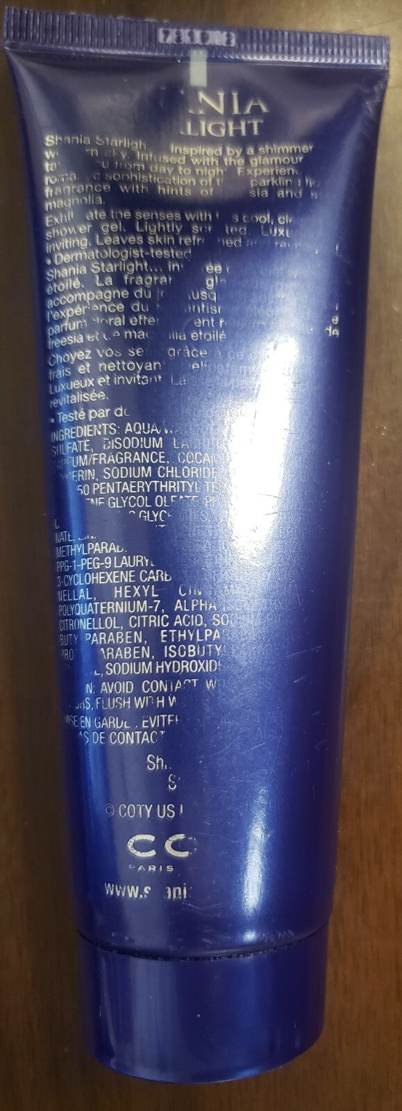 Unboxed Shania Starlight Shower Gel 4oz Perfume - Imperfect Packaging