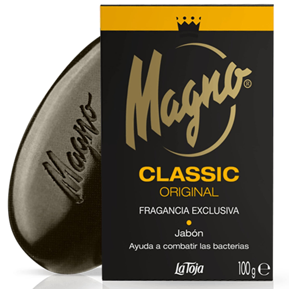 Magno Black Bar Soap 3.5 oz - Pack of 8 for Men’s Grooming