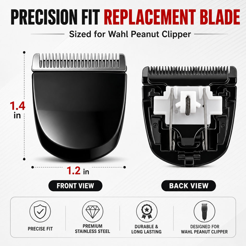 Replacement Blades for Wahl Peanut Clippers Trimmers 2 Pack