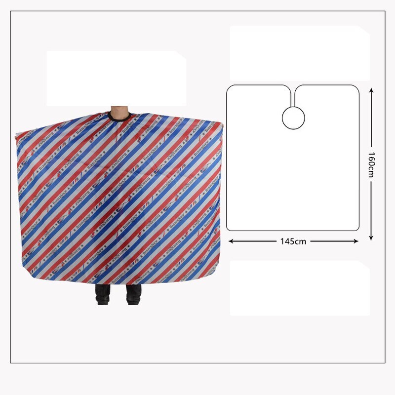 Professional Hair Cutting Cape with Adjustable Clips for Salons & Barbershops