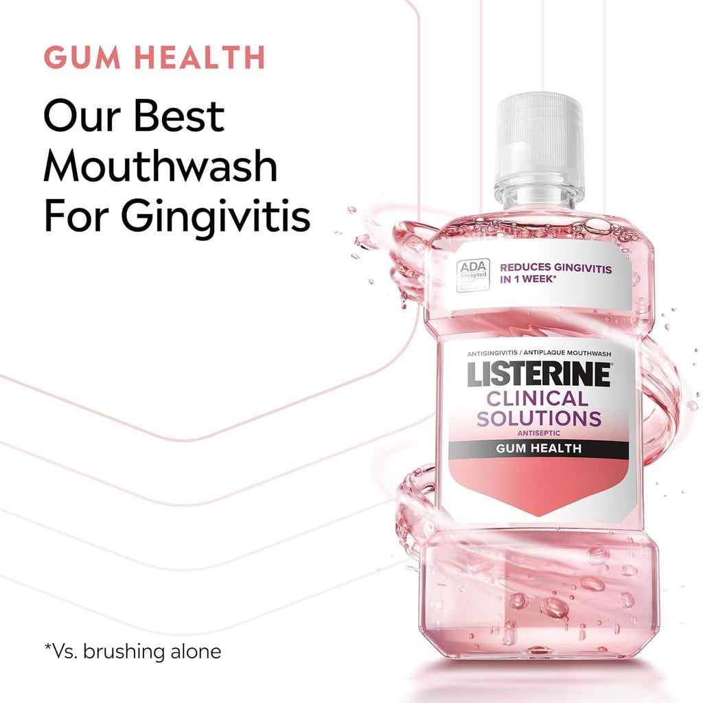Gum Health Mouthwash - Antiseptic Oral Rinse for Gingivitis & Plaque - 500 mL