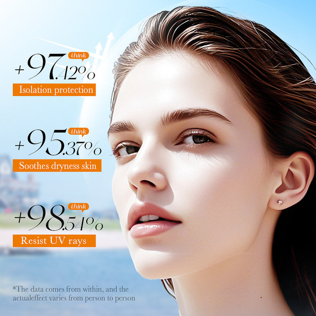 Rice Pulp SPF50 Moisturizing Sunscreen Gel Set - 2 Pieces, 40g+30g