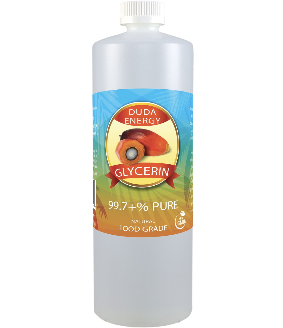 Vegetable Glycerin Food Grade Non-GMO Palm Fruit-Based USP - Multiple Sizes