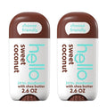 Vegan Aluminum-Free Deodorant with Shea Butter - Sweet Coconut Scent, 2 Pack