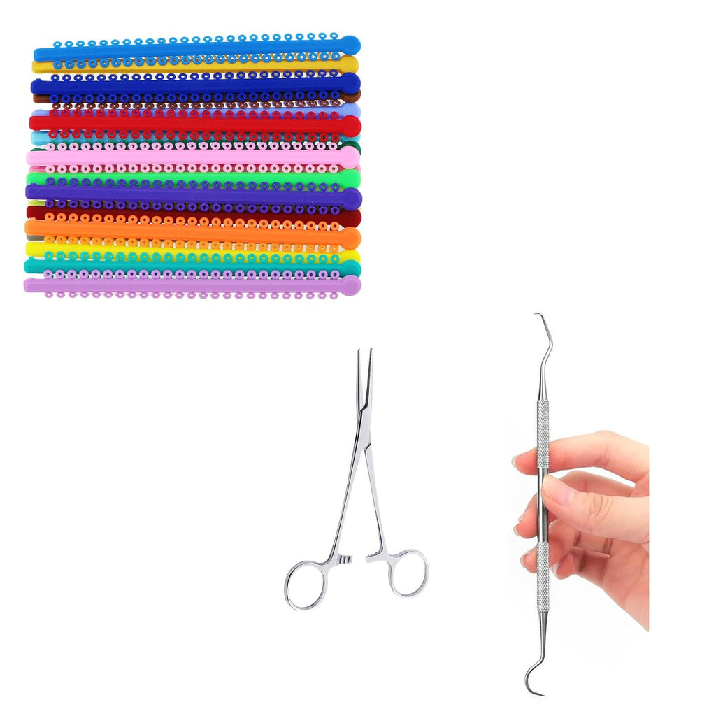 Multicolor Orthodontic Ligature Ties Kit Rubber Bands for Braces DIY Replacement