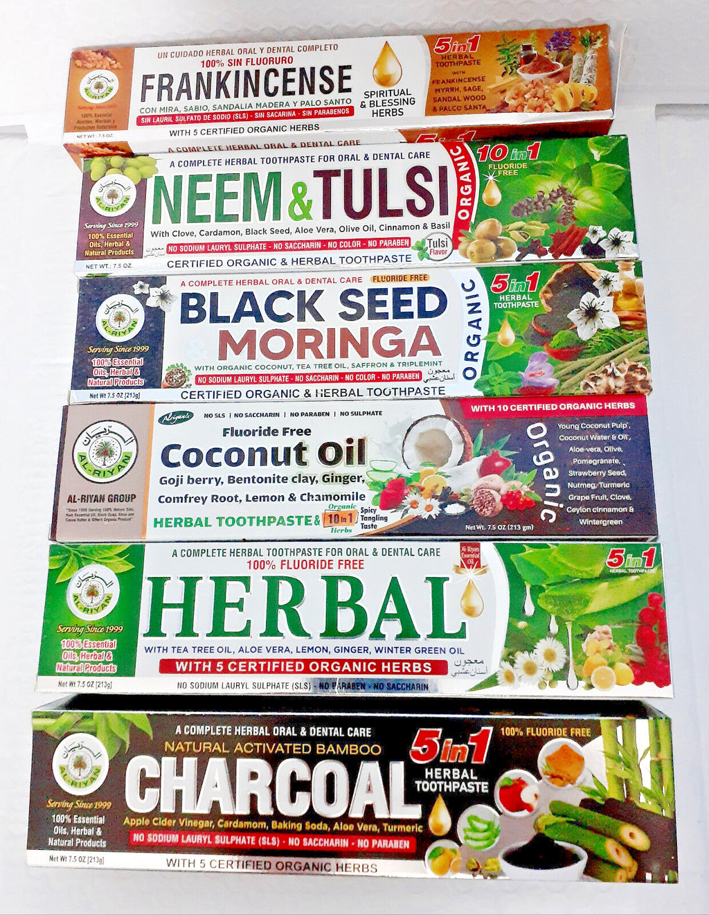 Organic Herbal Toothpaste Set - Fluoride-Free, Deep Clean & Refreshing