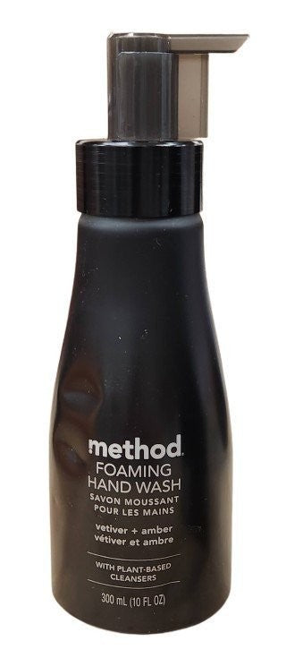 Foaming Hand Wash Set - Vetiver & Amber Scent, 3-Pack, 10 fl oz Reusable Aluminum Bottles