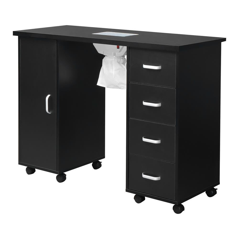 Professional Nail Art Table Station with 4 Drawers for Salons & Spa