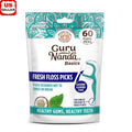 Dental Floss Picks Non-Shred Cocomint Flavor 60 Pack Travel Friendly