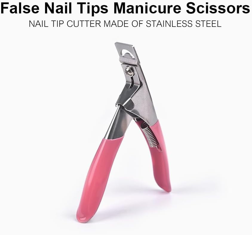 Professional Acrylic Nail Clippers - Stainless Steel False Nail Cutter