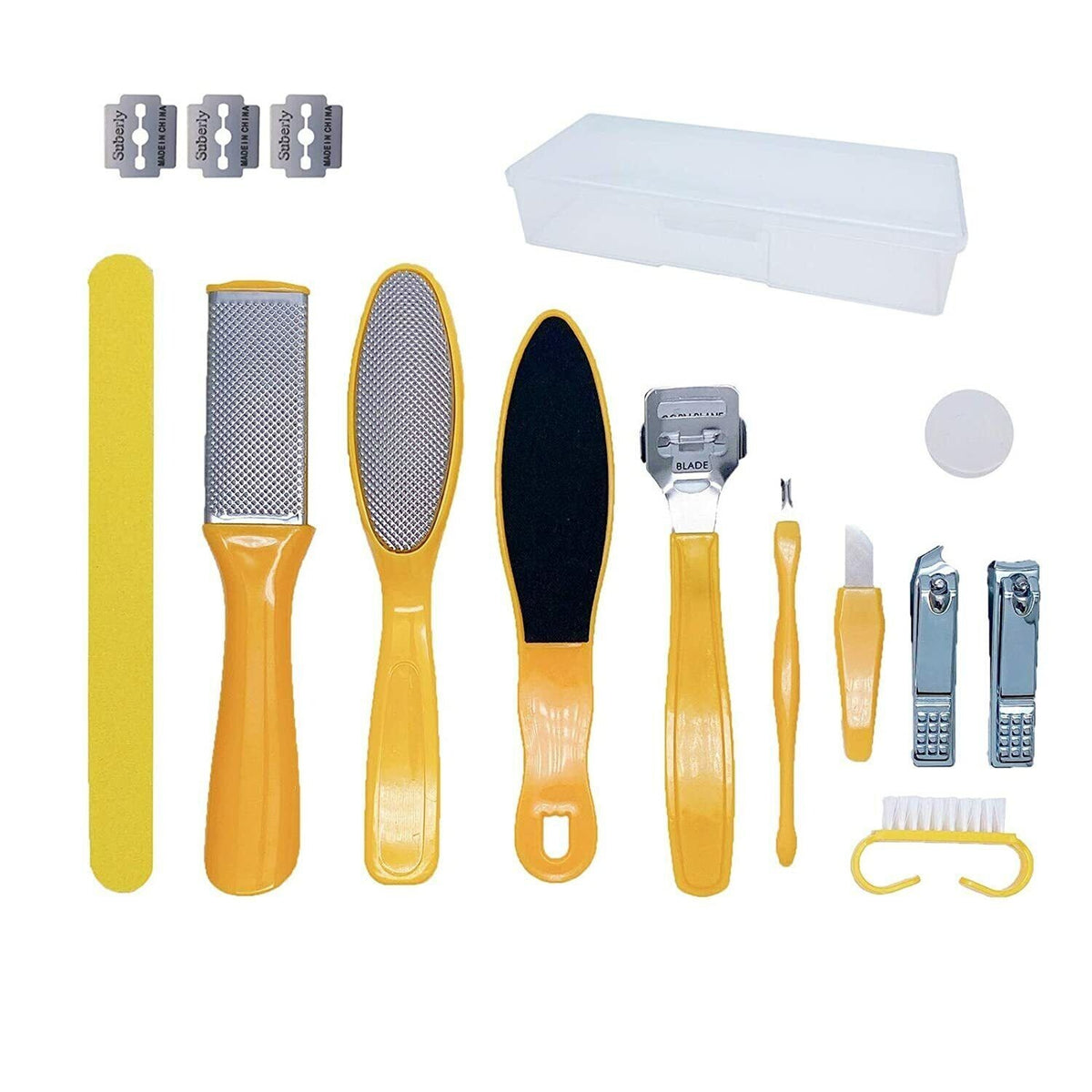 15-in-1 Foot Care Pedicure Kit Stainless Steel Toe Nail Tool Set